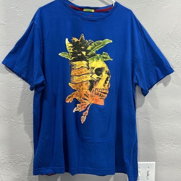 🔥🔥 ROBERT GRAHAM Designer Brand Graphic Tee - Blue - Men Size 2XLT - PERFECT - Picture 5 of 10